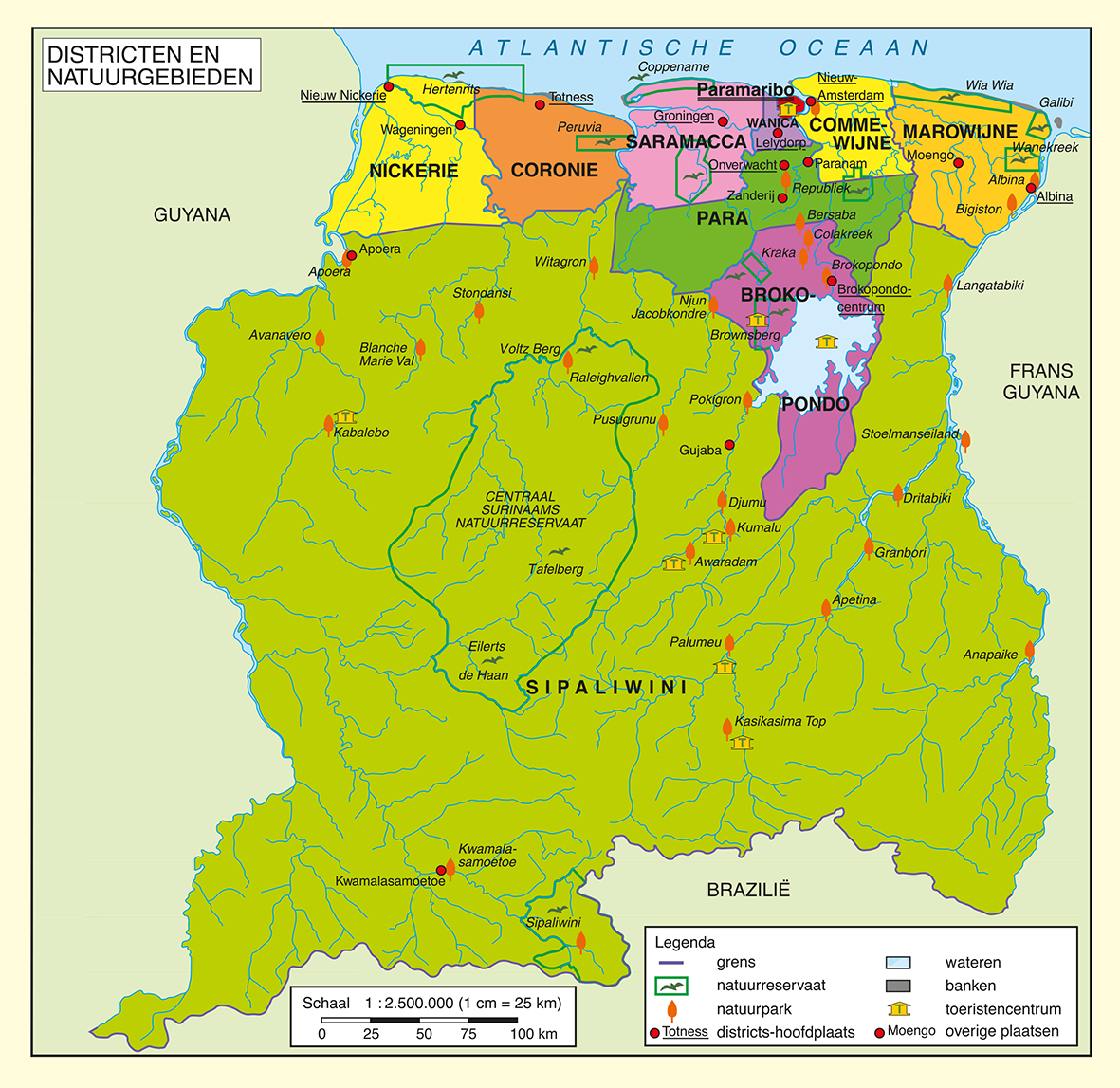 Scholierenkaart Suriname