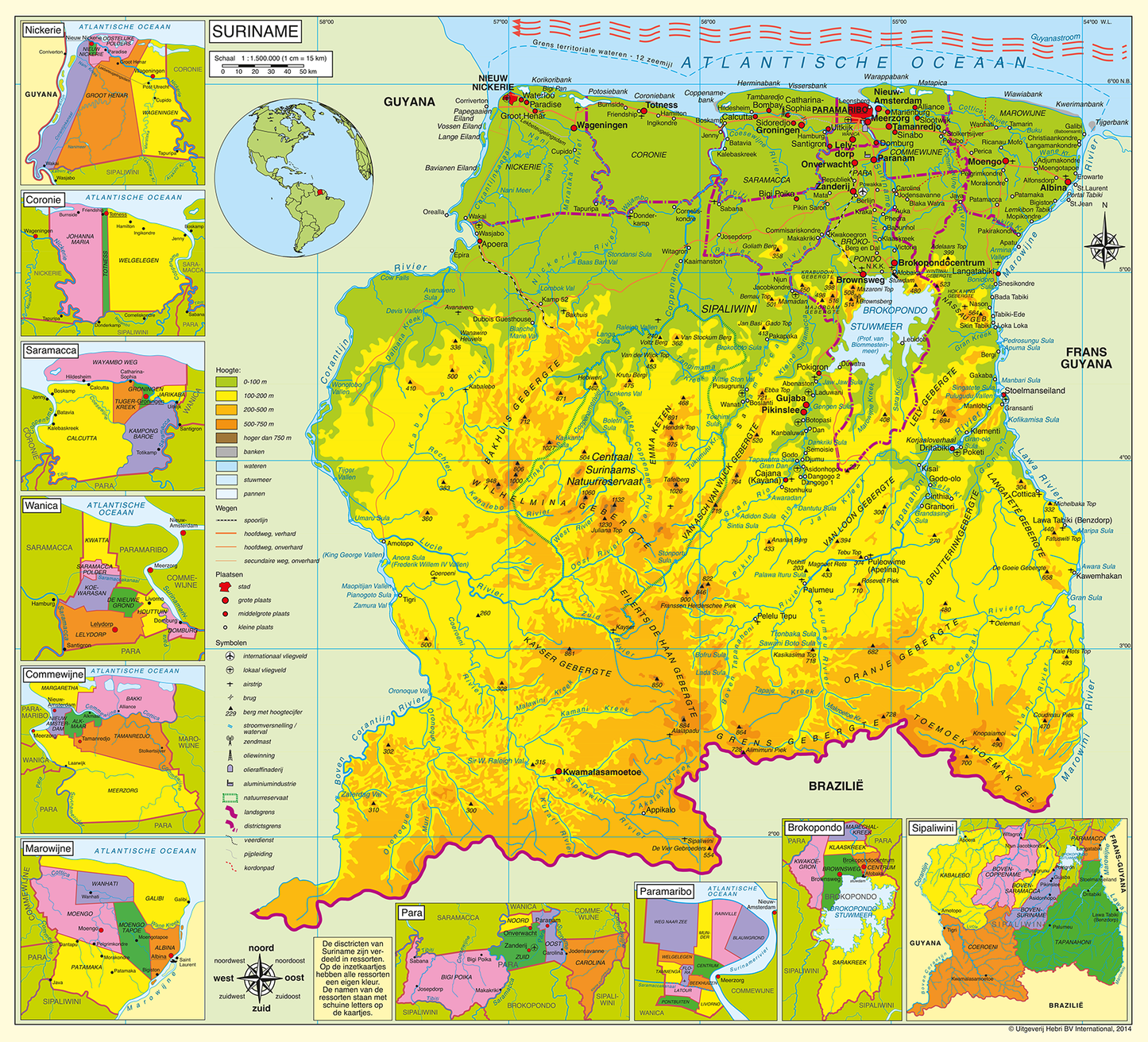 Scholierenkaart Suriname