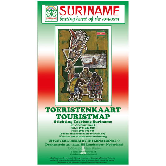 Toeristenkaart Suriname