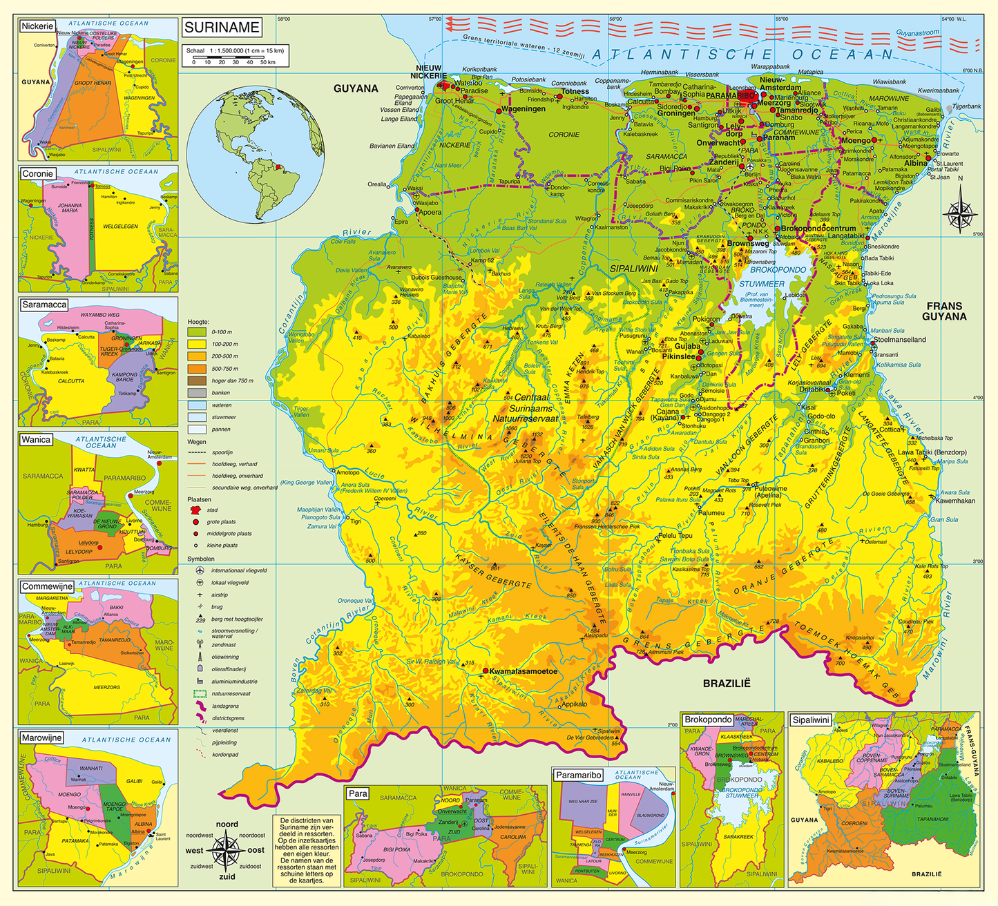 Scholierenkaart Suriname
