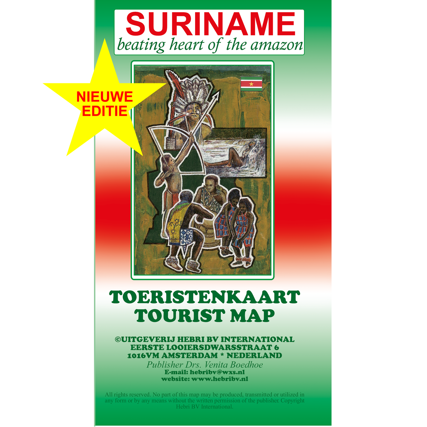 Toeristenkaart Suriname