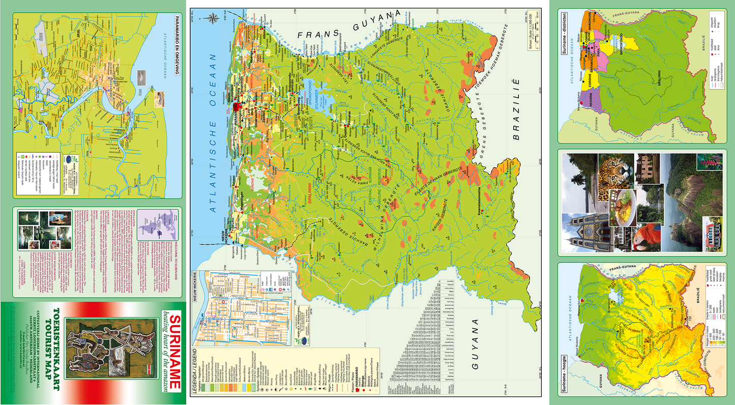 Toeristenkaart Suriname